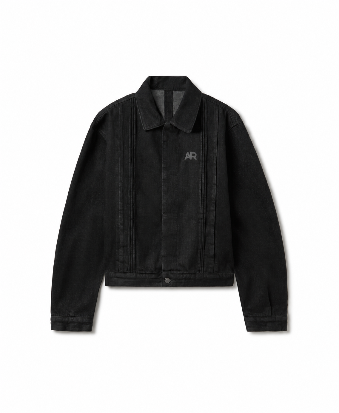 Raw Denim Jacket — Black