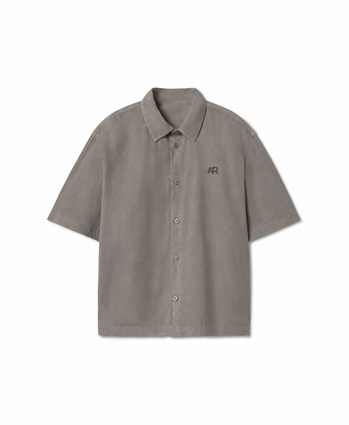 Relaxed Poplin Shirt in Taupe